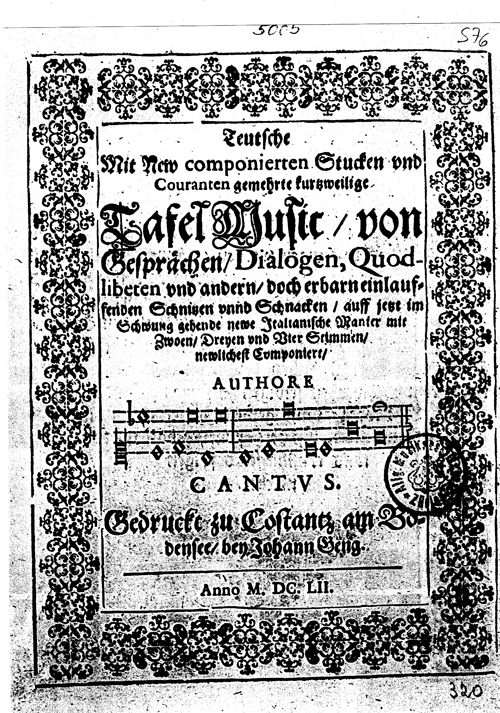 Jacob Banwart - oberschwäbischer Komponist