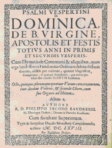 Philipp Jacob Baudrexel - oberschwäbischer Komponist